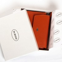 Женский кожаный кошелек Classik  DR. BOND WN-23-12 orange