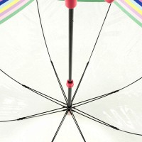 Женский механический зонт-трость Fulton Birdcage-2 L042 Colour Burst Stripe (Цветные полосы)
