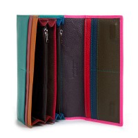 Женский кожаный кошелек Rainbow DR. BOND WRS-501-2 plum-red