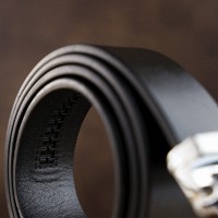 Мужской кожаный ремень автомат Vintage 20335