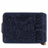 Зажим для купюр тёмно-синий Hi Art «Mehendi Art» MC-01