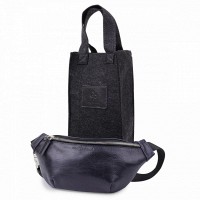 Мужская кожаная сумка бананка, сумка напоясная Grande Pelle 741670