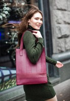 Женская кожаная сумка BlankNote Бэтси бордовая - BN-BAG-10-VIN-KR