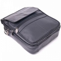 Мужская кожаная сумка через плечо Vintage 21396