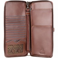 Кожаный тревел-кейс с RFID защитой Visconti alp89 it brn