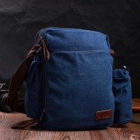 Мужская тканевая сумка через плечо с чехлом для воды Vintage 22211