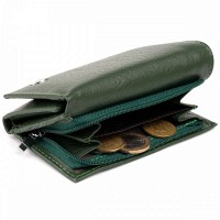 Женский кожаный кошелек ST Leather 19332 Зеленый