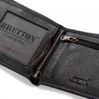 Мужской кожаный зажим для купюр BE BRETTON 208G-L1 black