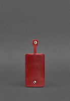 Кожаная ключница 1.0 красная Краст BN-KL-1-RED