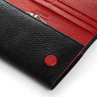 Женский кожаный кошелек BR DR. BOND W1-V-4 black-red
