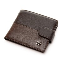 Мужской кожаный кошелек BE BRETTON 210L brown mix