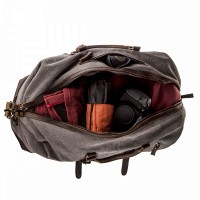 Дорожная серая текстильная сумка Vintage 20131