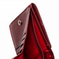 Женский кожаный кошелек Bright DR. BOND WS-219 wine red