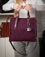 Женская замшевая сумка ALEX RAI 8800-1 bordo