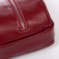 Женский молодежный кожаный клатч ALEX RAI 88082 bordo