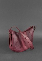 Кожаная женская сумка BlankNote Круассан бордовая Crazy Horse BN-BAG-12-VIN-KR
