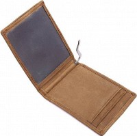 Мужской кожаный зажим для купюр Vintage 14532