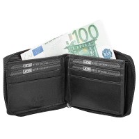 Кожаный мужской кошелек JCB FULJCBNC38MN-BLK