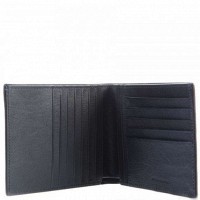 Синее кожаное мужское портмоне Piquadro Black Square (PU1241B3R_BLU)