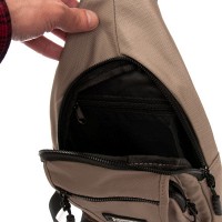 Мужская тканевая сумка-слинг Lanpad 0936 khaki бол