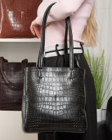 Женская кожаная сумка ALEX RAI 9384-1 black