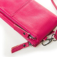 Женская кожаная косметичка Cosmetic bag A-00276-4 rose