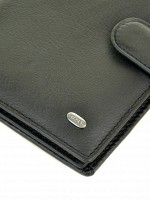 Черный мужской кошелек из кожи Dr.Bond M5 black