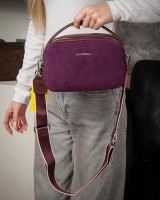 Женская замшевая сумка ALEX RAI 99126 bordo