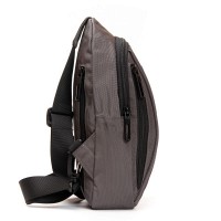 Мужская тканевая сумка-слинг Lanpad 35005 gray