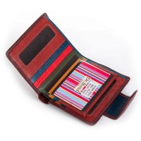 Женский кожаный кошелек Rainbow DR. BOND WRS-415-1 wine red