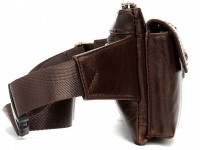 Коричневая сумка на пояс Vintage 14897