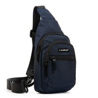 Мужская тканевая сумка-слинг Lanpad 65365 blue