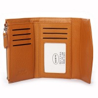 Женский кожаный кошелек Classik  DR. BOND WN-23-18 yellow