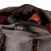 Дорожная серая текстильная сумка Vintage 20131