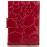 Женская красная визитница Canpellini из лакированной кожи