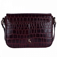 Женская кожаная сумка Ashwood C50 Bordo (Бордовый)