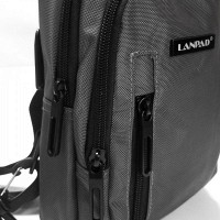 Мужская тканевая сумка-слинг Lanpad 80002 gray