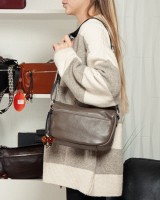 Женская кожаная сумка классическая ALEX RAI 93038 khaki