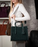 Женская замшевая сумка ALEX RAI 8800-1 green