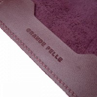 Кожаная обложка для паспорта GRANDE PELLE 11482 Бордовый