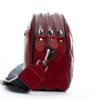Женский молодежный кожаный клатч ALEX RAI 17001 bordo