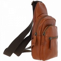 Мужская кожаная сумка-слинг Ashwood 8147 TEMPONADO TAN