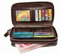 Коричневый мужской клатч Vintage 14908