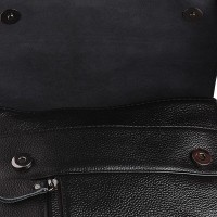 Мужская чёрная кожаная сумка Keizer K1238-black