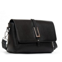 Женская кожаная молодежная сумка ALEX RAI 99121 black