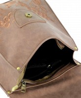 Коричневый женский рюкзак из кожзама TRAUM 7223-06