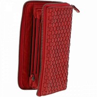 Женский кожаный кошелек Ashwood D81 Red