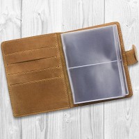 Картхолдер из кожи HiArt CH-06 Shabby Dingo 7 wonders of the world