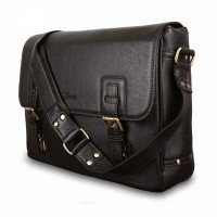 Мужская кожаная сумка Ashwood Jasper Brown (Коричневый)