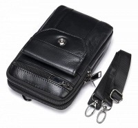 Мужская кожаная сумка на пояс Vintage 20358 